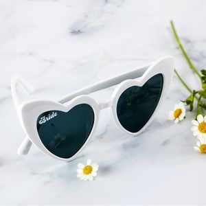 White Heart ‘Bride’ Sunglasses 👰🏻‍♀️